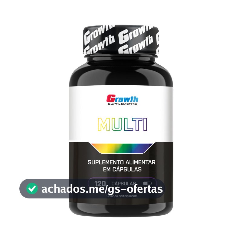 Multivitamínico Growth Supplements em cápsula Sem sabor x 100g de 120 un