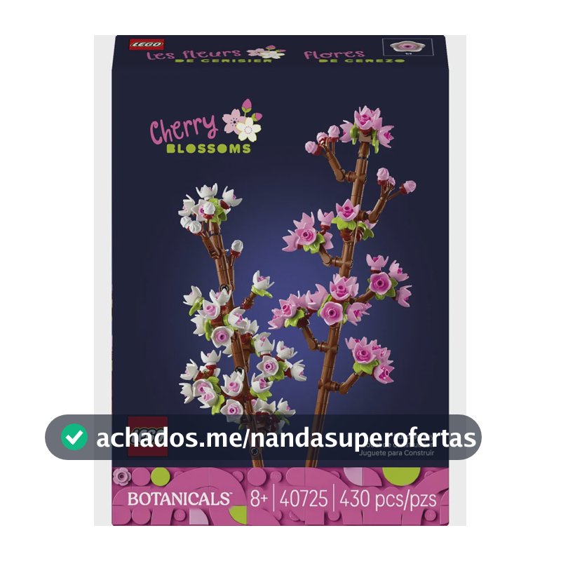 Kit De Construção 40725 Flores De Cerejeira Rosa-branco Lego 430 Flores De Cerejeira