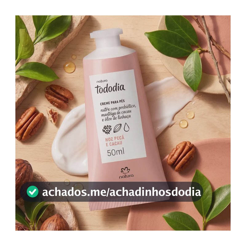Natura Tododia Noz Pecã E Cacau Hidratante Creme Pés 50ml