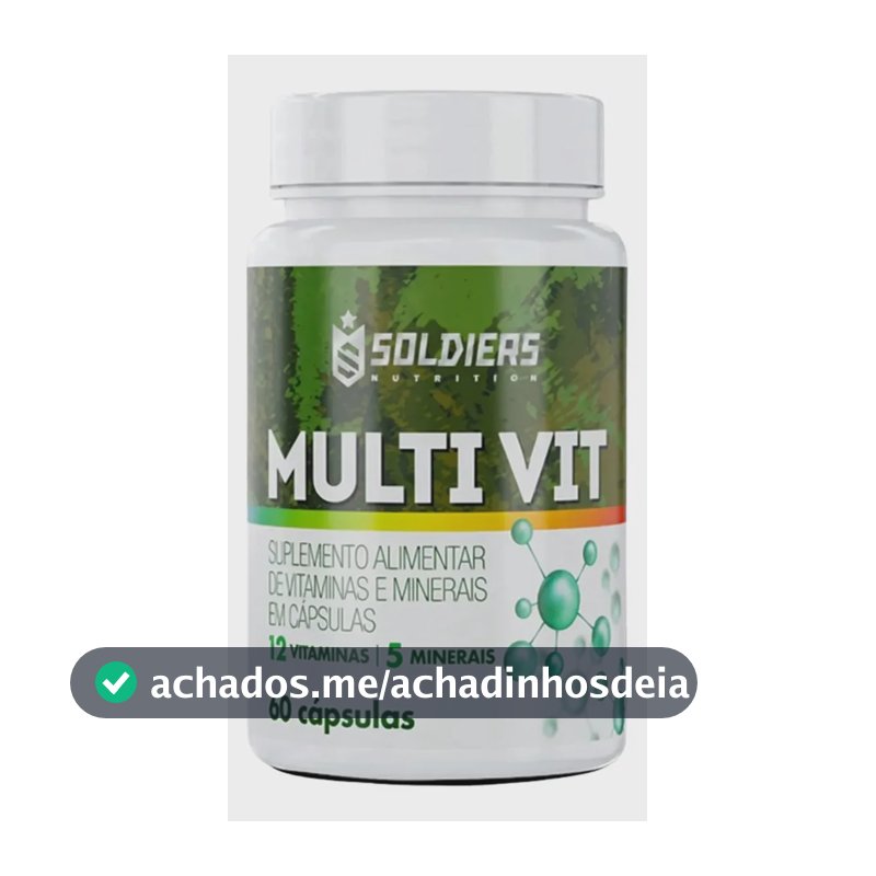 Multivitamínico 60 Caps - 5 Minerais - 12 Vitaminas - Soldiers