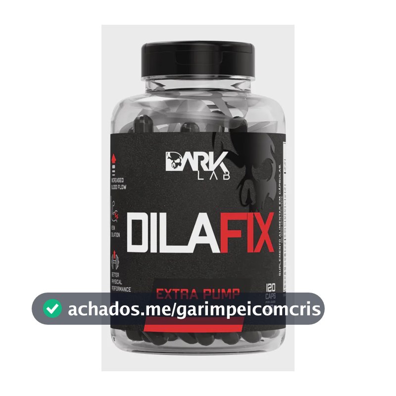 Vasodilatador Dilafix Extra Pump 120 Caps Dark Lab Sabor Sem sabor