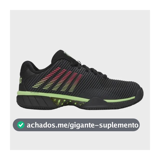 Tenis Kswiss Masc Hypercourt Express 2 Saibro Preto/verde