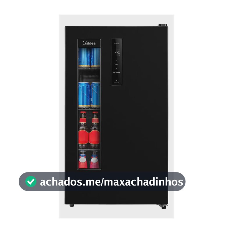 Cervejeira Preta Frost Free 82 Litros Midea Cor Preto