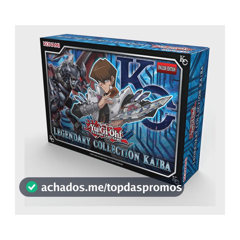 Yu-Gi-Oh! Legendary Collection Kaiba Ilimitado, Kit com 35 Cartas Holográficas e Cromadas em Inglês