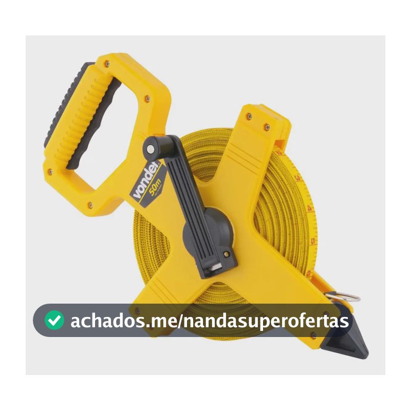 Trena Longa De Fibra Vonder 50 Metros Reforçada Profissional