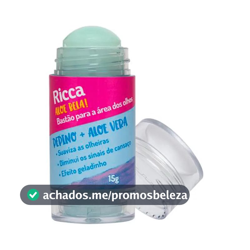 Bastao Para Area Dos Olhos Ricca Belliz Aloe Bela 15g Tipo de pele Todo tipo de pele