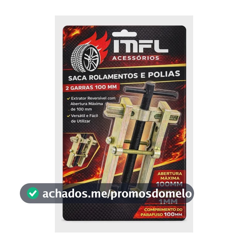 Saca Rolamentos E Polias 2 Garras 100 Mm 4 Polegadas MFL