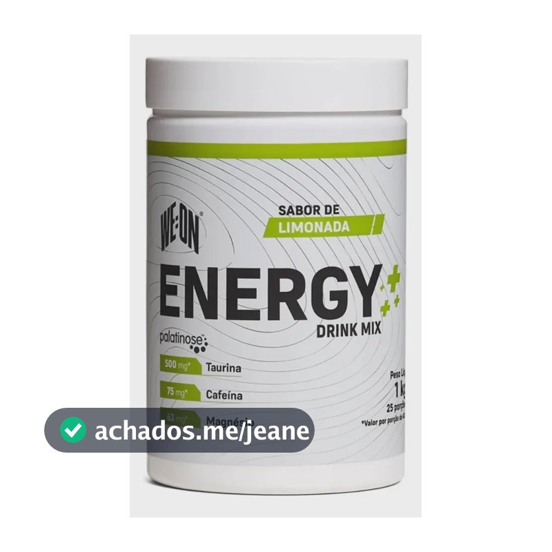 Suplemento Energia Esportivo We:On Energy Drink Mix Sabor Limonada 1kg