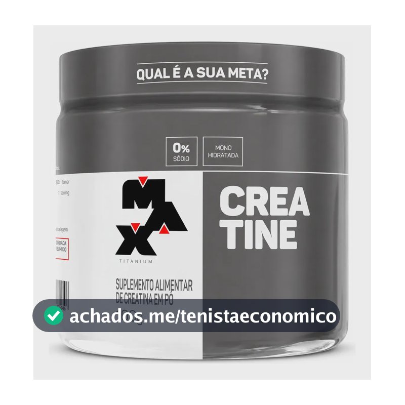 Creatina 100g Creatina Monohidratada Max Titanium Sem Sabor Alta Pureza