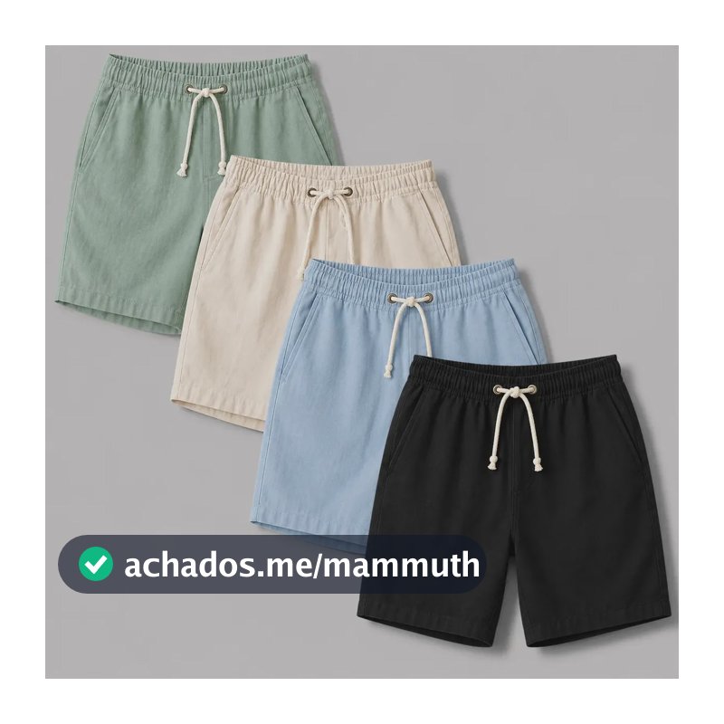 Kit 4 Shorts Masculino Bermuda Linho Verão Envio Rápido Preto-verde-azul-palha M
