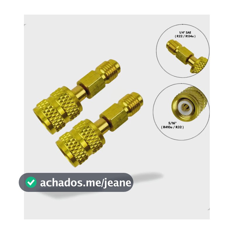 2 X Adaptador Para Mangueira De Manifold R22 Para 410a 2unid