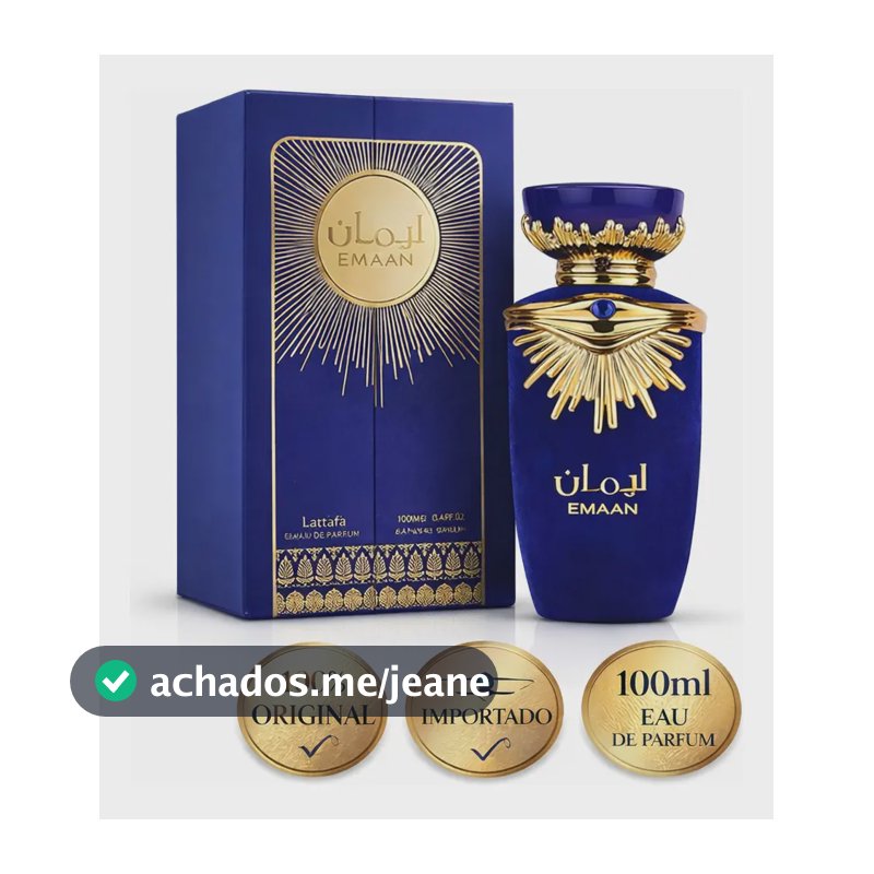 Perfume Lattafa Emaan 100ml Árabe Feminino Original