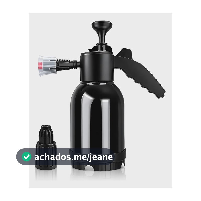 Snow Foam Manual 2l Pulverizador Gerador De Espuma Detailer Todo Preto