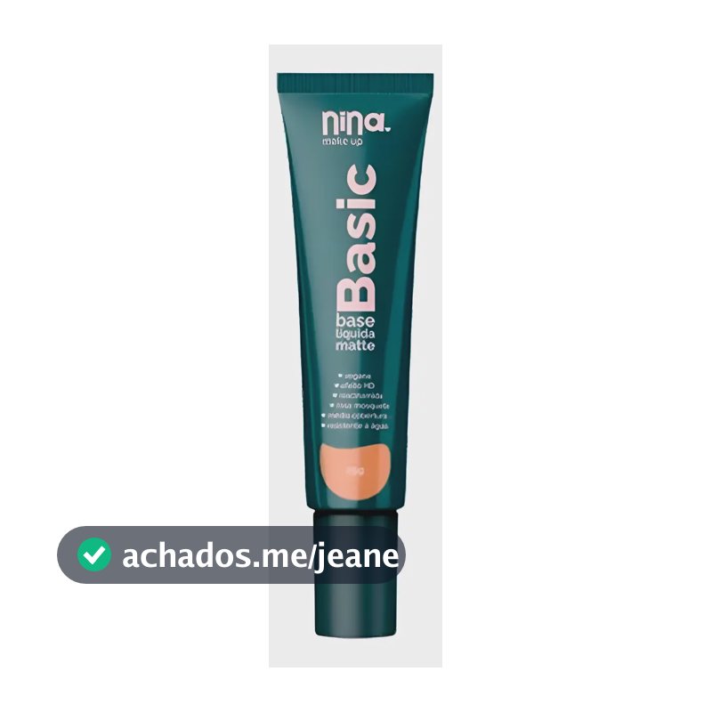 Base Líquida Basic Matte - Nina Makeup - 25g - Nina Makeup 03