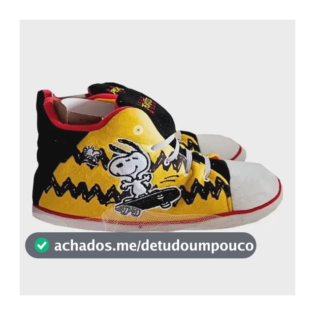 Pantufa Tênis - Zonacriativa