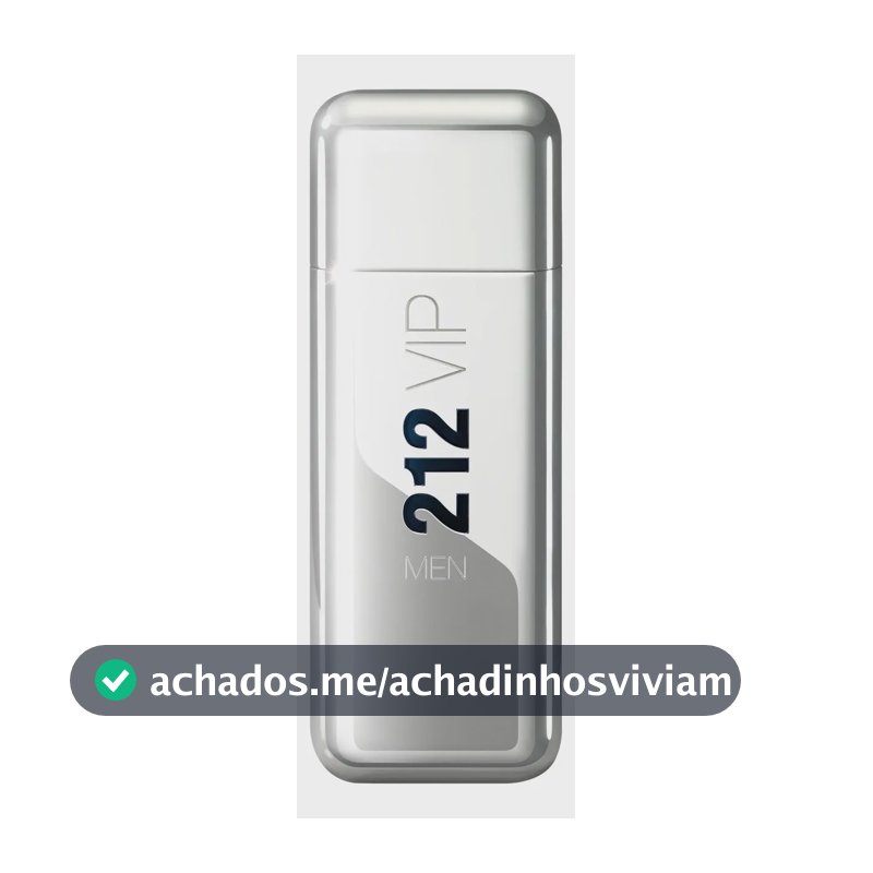 Perfume Masculino 212 Vip Men Carolina Herrera Eau de Toilette 100ml - Oriental Amadeirado - Perfume fresco e amadeirada