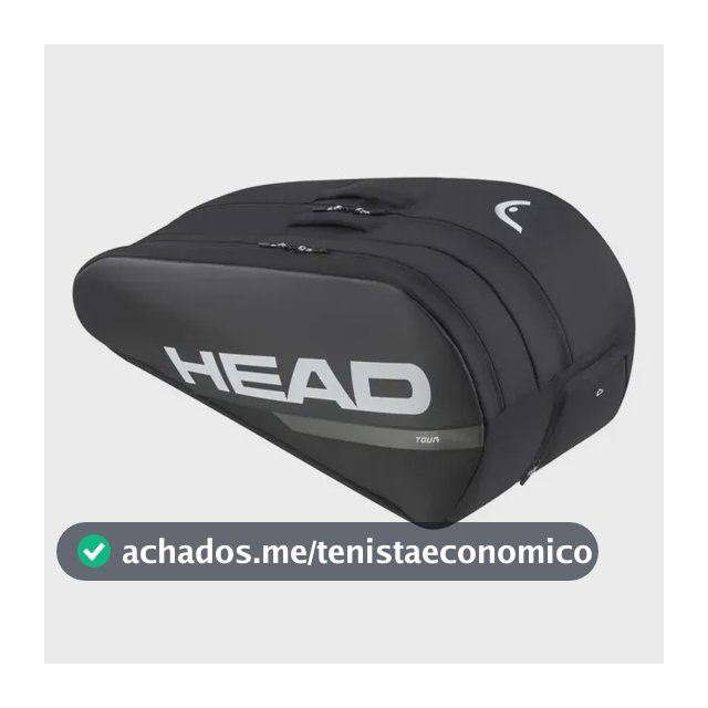 Raqueteira Head Tour L Thermobag X9 Cor Preta Preto
