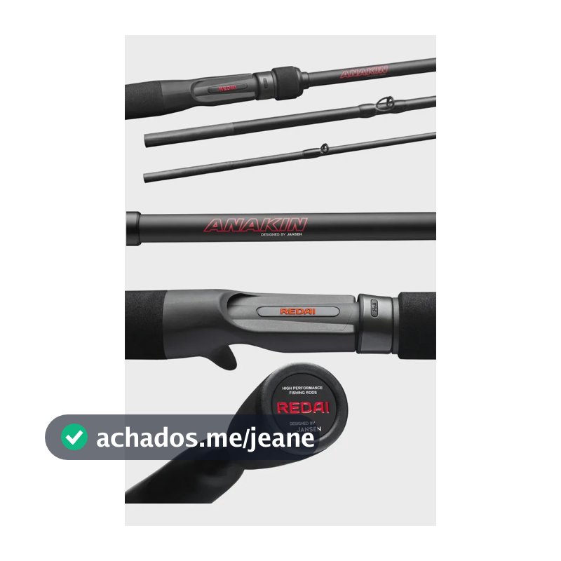 Vara De Pesca Redai Anakin 1,73m 17lb Ação Rápida Carretilha