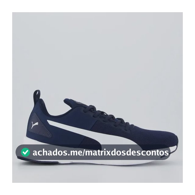 Tenis Puma Flyer Runner Mesh Bdp Azul E Branco