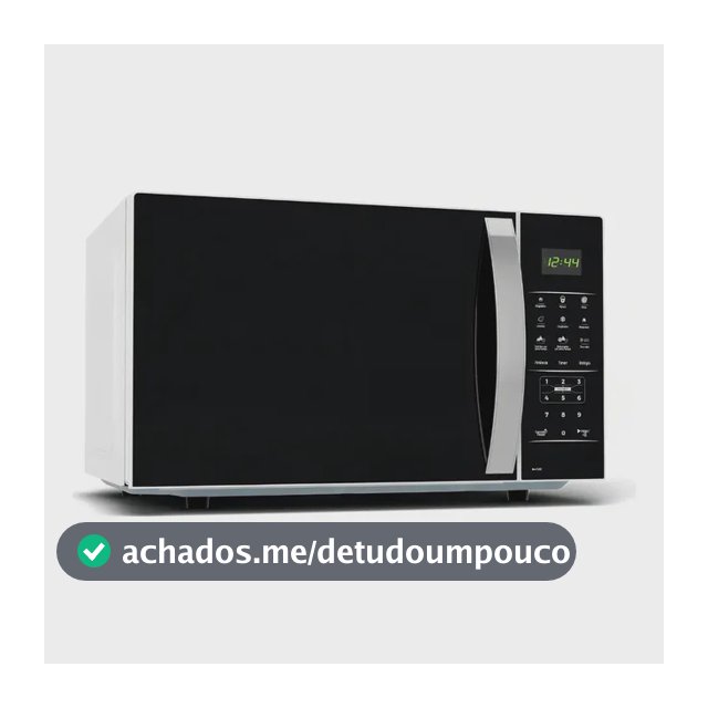 Micro-ondas Britânia BMO38 33 Litros Limpa Fácil 1400W Branco com Preto