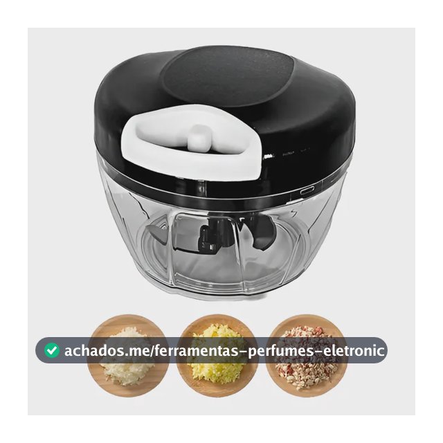 Mini Processador E Triturador De Alimentos Alho Cebola 500ml