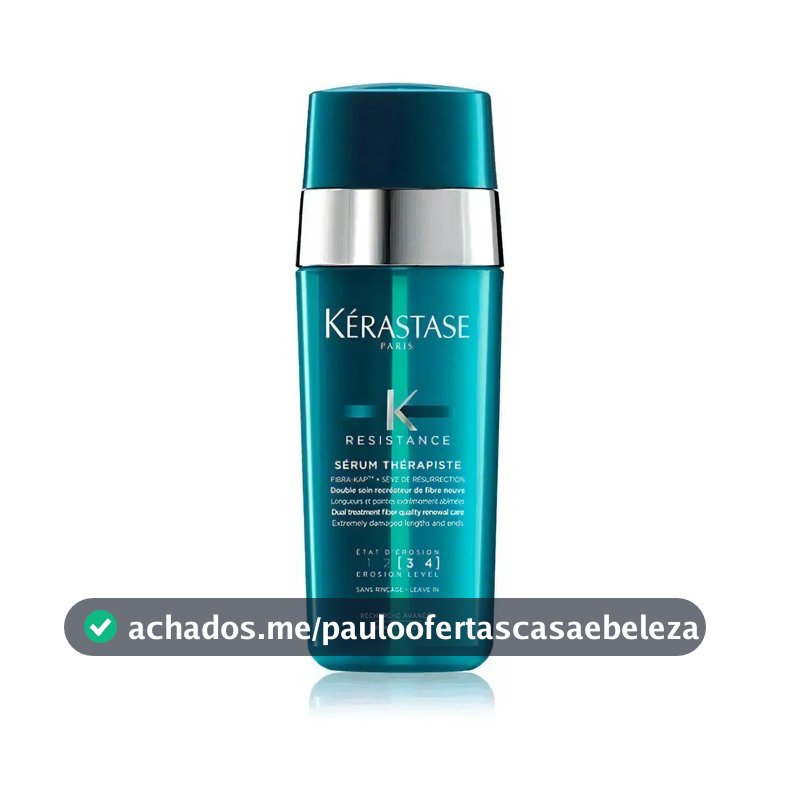 Sérum Capilar Reparador para Cabelos Danificados e Pontas Duplas com Proteção Térmica até 230°C e Sève de Résurrection Kérastase Résistance Thérapiste 30ml