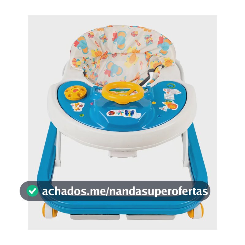 Andador Infantil Bebê Até 12kg Azul Styll Baby