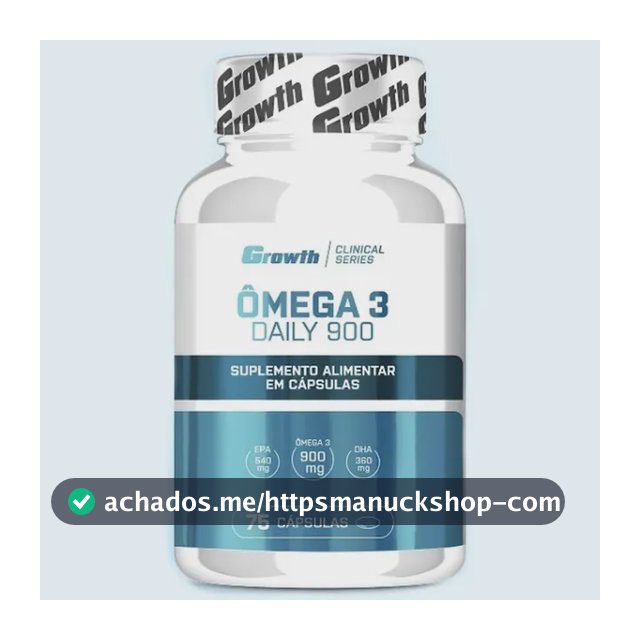 Omega 3 Óleo De Peixe 75 Softgel (caps) Growth Supplements