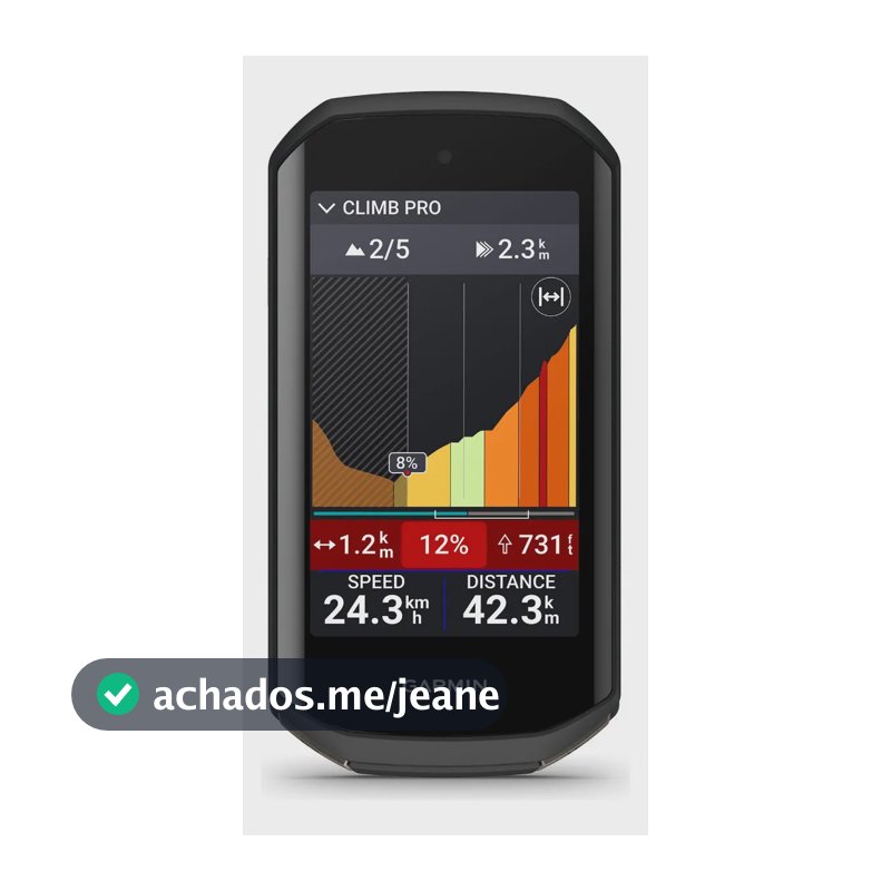 Ciclocomputador Garmin Edge 1050 Preto Original Preto