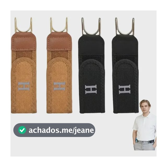 Kit 4 Cintos Elásticos Sem Fivela Invisíveis Black 2pcs T-t Light Coral 65