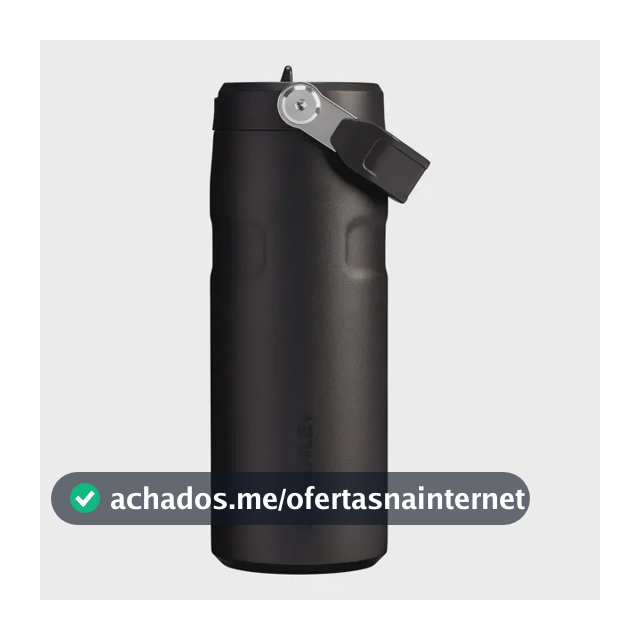 Garrafa Térmica Stanley Aerolight Flip Straw Black 473ml