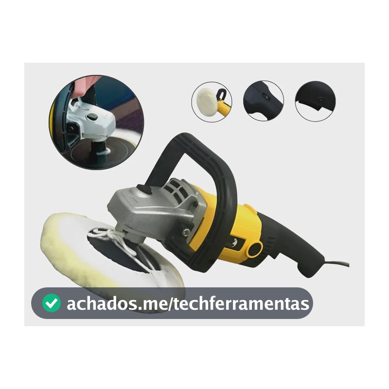 Politriz Automotiva Angular Profissional 7 Pol 1600W Máquina Polimento Polir Importway Iwpoa-1600 Voltagem