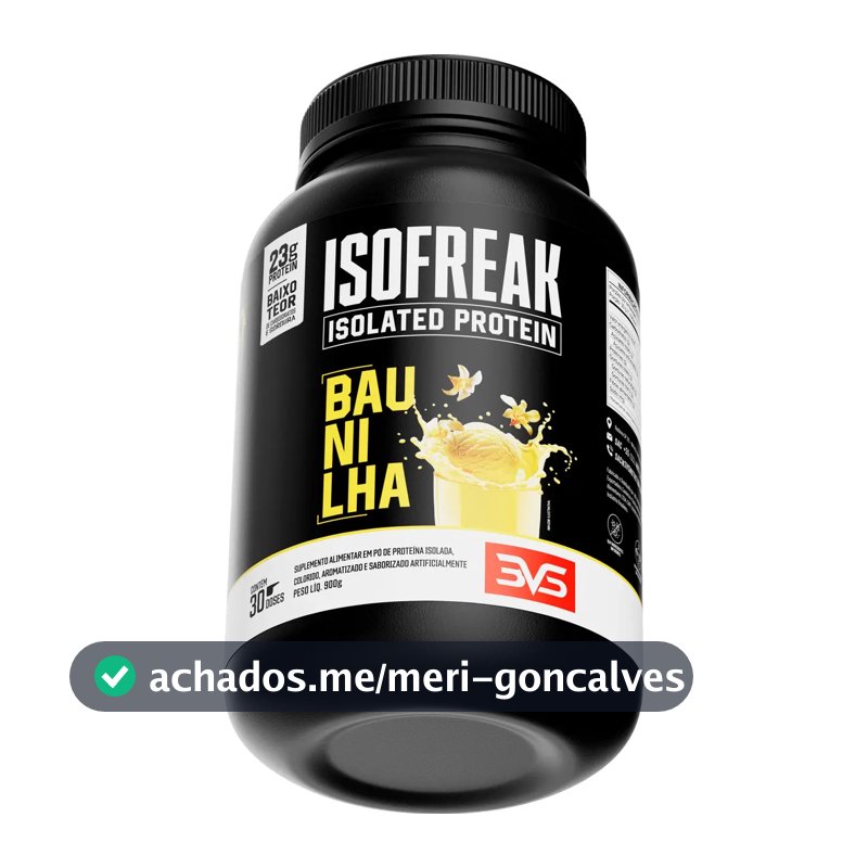 Whey Isolado Isofreak 900g Sabor Baunilha - Fórmula Avançada Com 23g De Proteína Por Dose