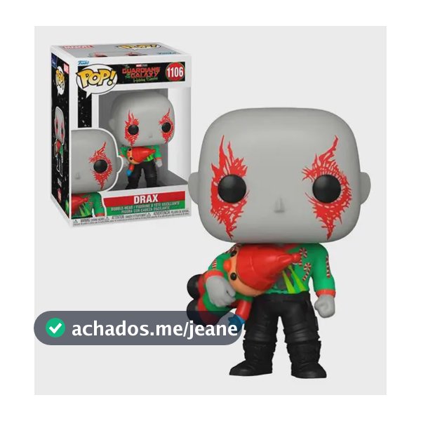 Funko Pop - Guardiões da Galáxia - Holiday Drax