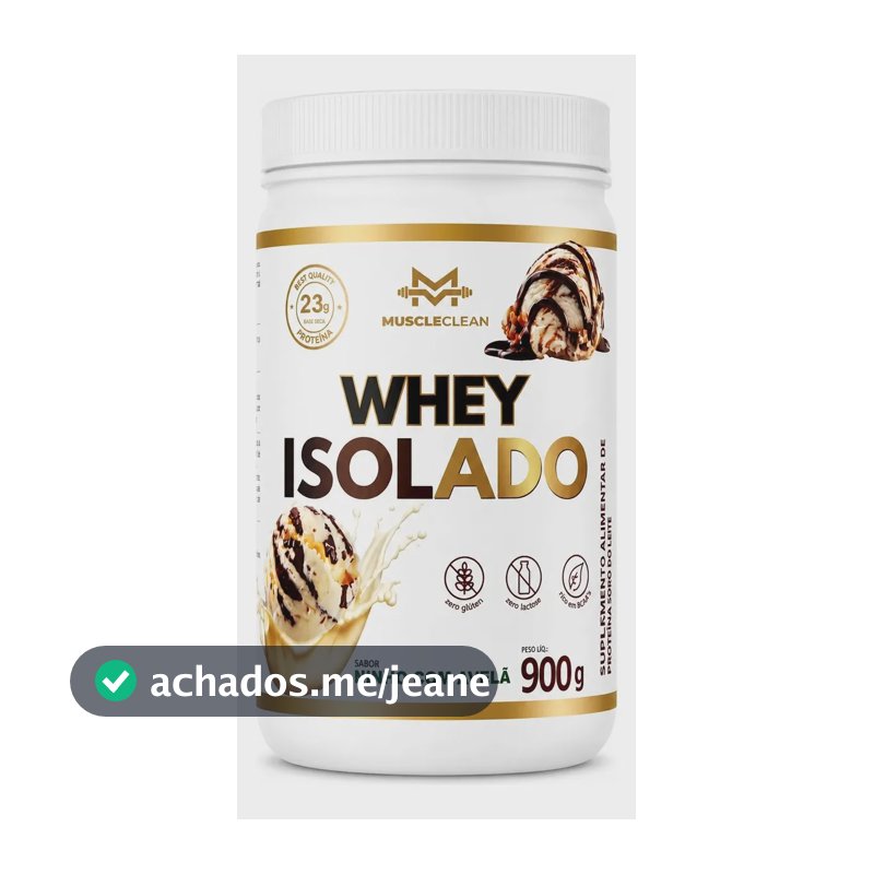 MuscleClean Whey Isolado Zero Lactose - Ninho com Avelã