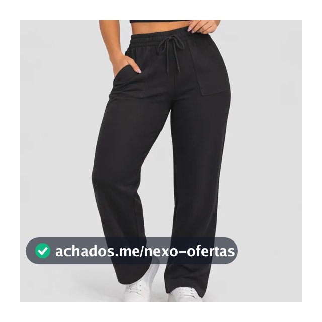 Calça Moletom Pantalona Feminina Confortavel