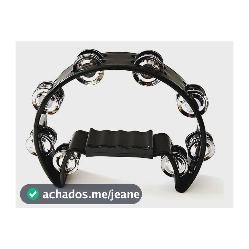 Pandeiro Meia Lua Pandeirola Pandeiro Profissional Preto Diversos Marca Dc Music
