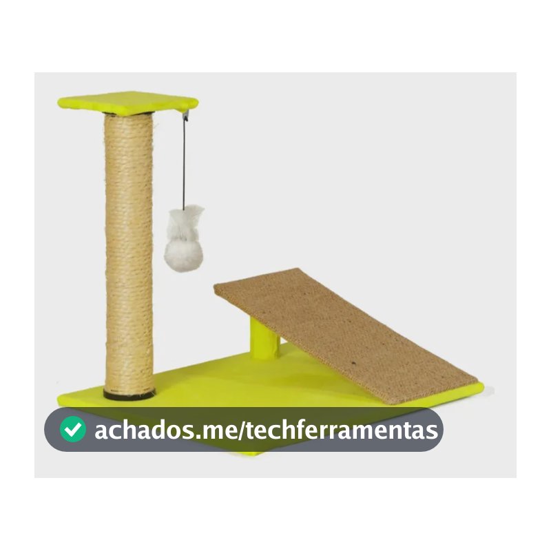 Arranhador Para Gatos Recreio Cat Cor Soft Amarelo
