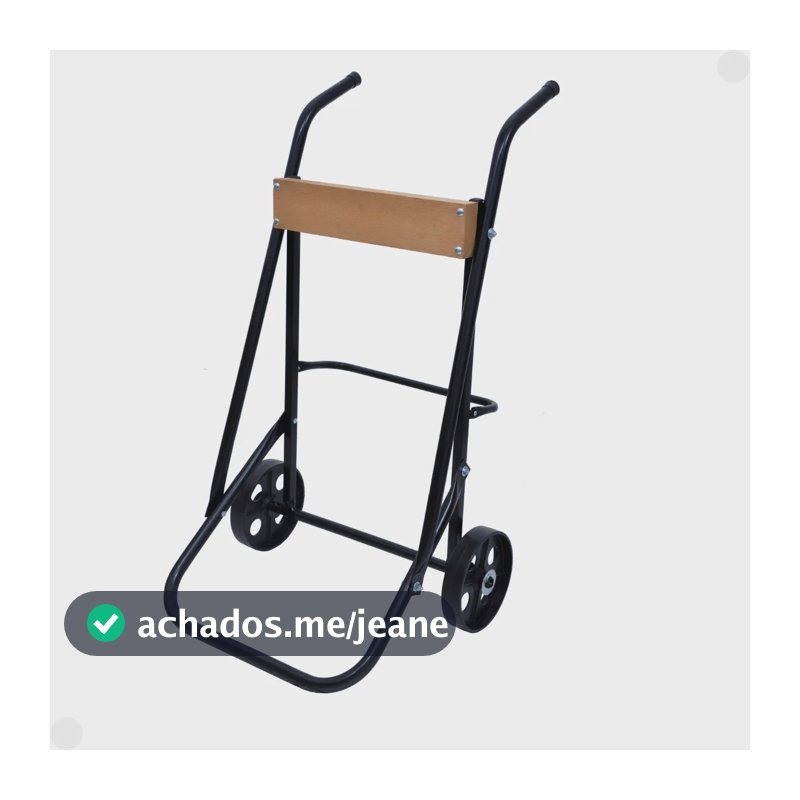 Carrinho Para Motor De Popa Até 25 Hp 2 Rodas