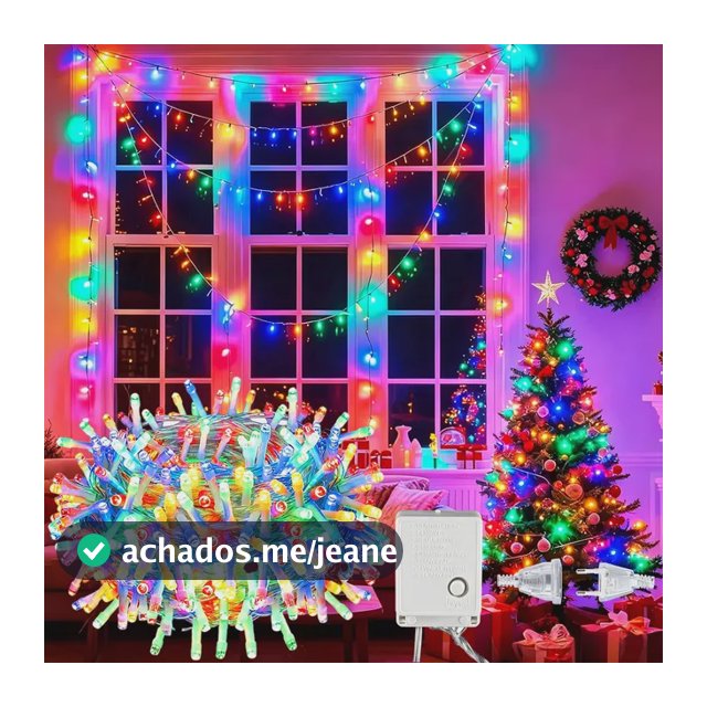 Cordão De Led Estrela Cadente 30m 8 Modos Para Natal Festas
