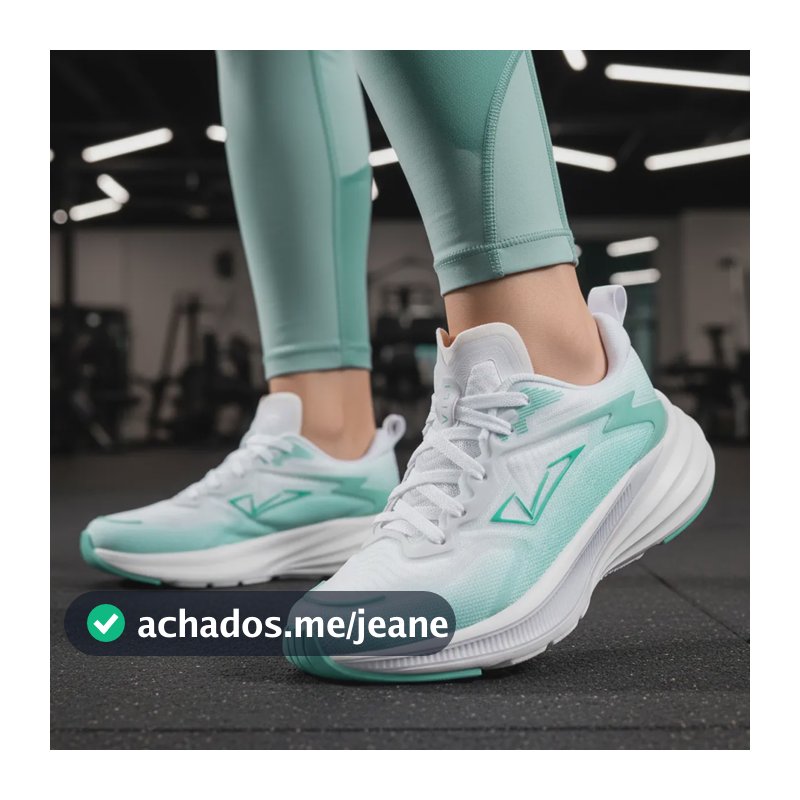 Tênis Feminino Olimp Vili Ace Academia Caminhada Treino Eva Branco Caribe 39 Br