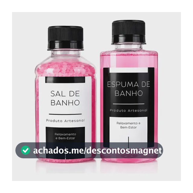 Kit Espuma De Banho + Sais Aromáticos Banheira Fragrâncias