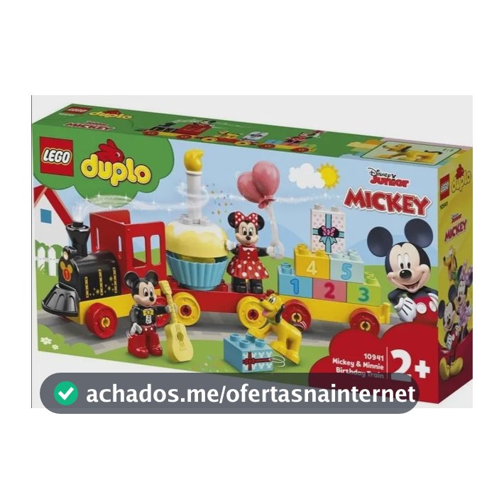 Lego Duplo 10941 - Trem de Aniversário de Mickey e Minnie, 22 unidades