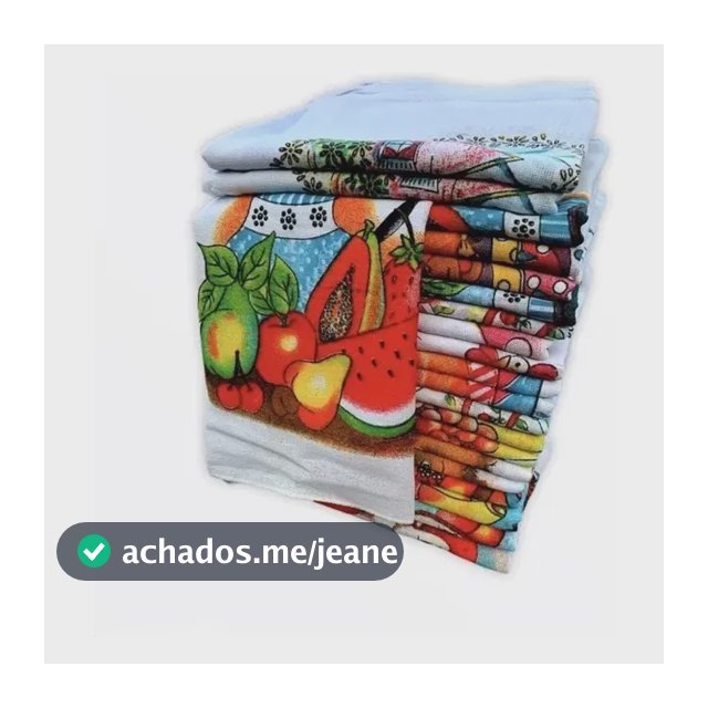 Kit 10 Panos de Prato Estampados 100% Algodão Cozinha 62x41cm