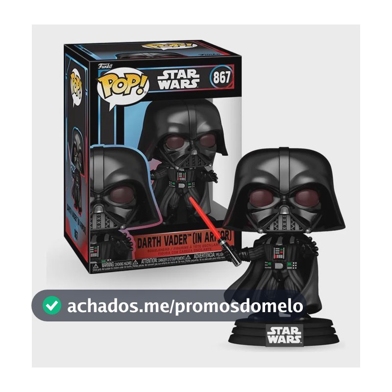 Boneco Funko Pop! Star Wars - Darth Vader Com Sabre De Luz