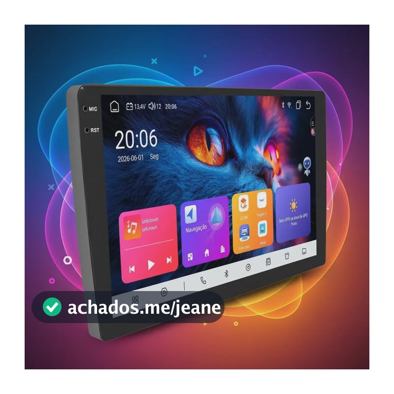 Multimídia Automotiva Torquehammer VPL‐1166 9 Polegadas QLED 8‐Núcleos 6GB+128GB Android14 Carplay Android Auto GPS Câmera 360°
