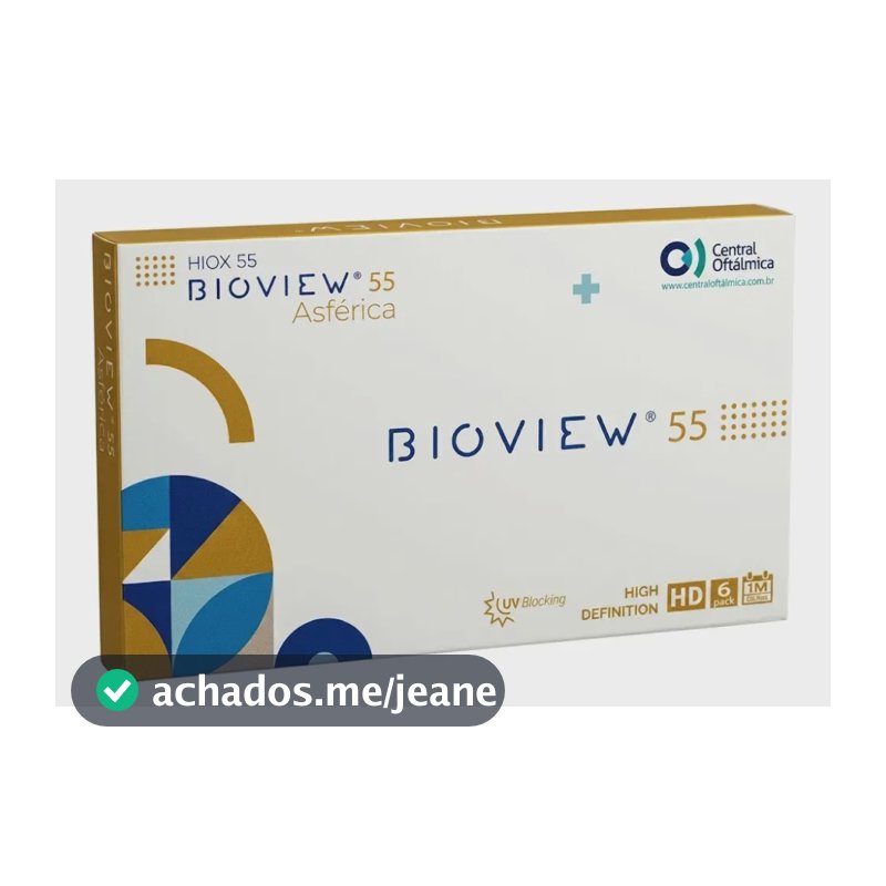 Lentes De Contato Bioview Asférica Hidrogel Rápida Grau Esférico -1.50 Miopia
