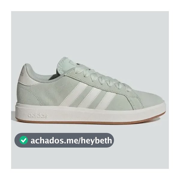 Tênis Feminino Grand Court Base 00s adidas Lingrn/cwhite/gum10 Liso 35 Br