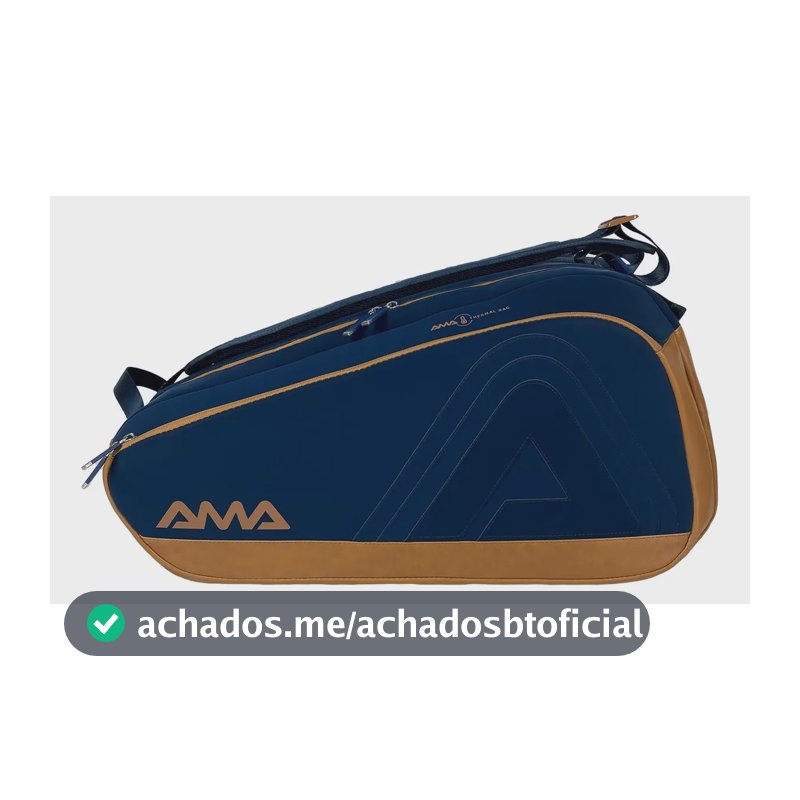 Raqueteira Ama Sports Supreme Azul Bronze
