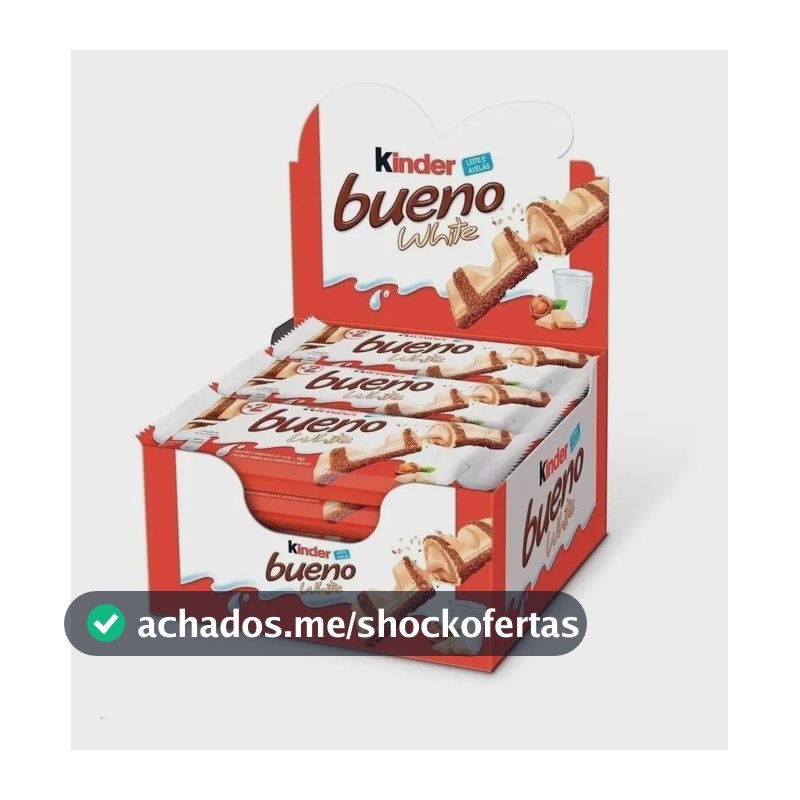 Chocolate Kinder Bueno White Caixa 585g C/15 - Ferrero